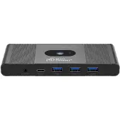 Microconnect Displayport & USB-C kahden koneen KVM-kytkin, musta