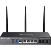 TP-LINK Omada AX3000, Kaksitaajuus (2,4 GHz/5 GHz), Ethernet LAN, ADSL, ADSL2, Musta, Pöytäreititin (DR3650v(EU))