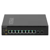 Netgear M4350-8M2V - Kytkin - L3 - Hallittu - 8 x 2.5GBase-T (PoE++) + 2 x 25 Gigabit SFP28 (uplink) - ilmavirta edestä taakse - työpöydälle, telin...