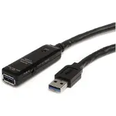 StarTech.com USB 3.2 Gen 1 aktiivinen -jatkokaapeli, 3 m, musta