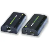 Techly IDATA EXTIP-373, 1920 x 1200 pikseliä, AV-lähetin ja -vastaanotin, 120 m, Musta, HDCP (IDATA-EXTIP-373)