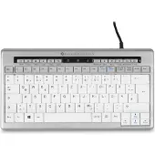 Bakker Elkuizen – BakkerElkhuizen S-board 840, Tenkeyless (80–87 %), Langallinen, USB, Näppäimen saksikytkin, QWERTZ, Vaaleanharmaa, Valkoinen (BNES840DDE)