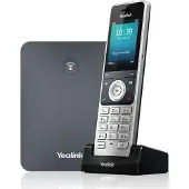 Yealink W76P Langaton IP-mobiilipuhelin 20 linjaa Harmaa 1000 merkintää 24 tuuman näyttö (W76P)