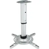 Techly Arm for projector 30-37cm ceiling, 15kg, silver