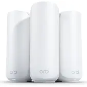Netgear Orbi RBE373 -mesh WiFi -järjestelmä, Wi-Fi 7, Dual-band, 3 kpl, valkoinen