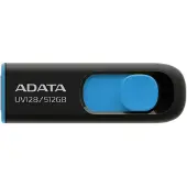 ADATA UV128 USB 3.2 Gen 1 512 Gt -muistitikku, musta/sininen