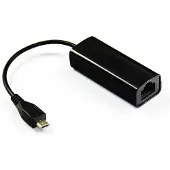 Microconnect Micro USB – RJ45 -adapteri, musta