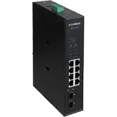 Edimax IGS-1210P, Hallitsematon, Gigabit Ethernet (10/100/1000), Power over Ethernet -tuki, Seinäkiinnitteinen