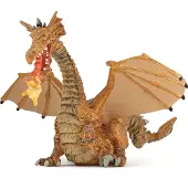 Papo Kaksipäinen Kulta Lohikäärme - l: 24 cm - - OneSize - Figuurit