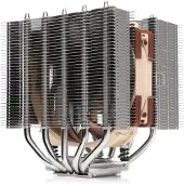 Noctua NH-D12L 120 mm CPU cooler with fan, compact dual-tower heatsink, TDP up to 148 W, for Intel LGA1200/LGA1700 and AMD AM4/AM5