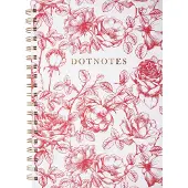 Adlibris DotNotes kukka muistikirja pistesivuilla