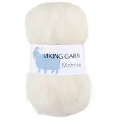 Viking Garn Mohrino 50 g Natural White 502