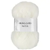 Viking Garn Kid/Silk 25 g White 300