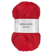 Viking Garn Kid/Silk 25 g Red 350