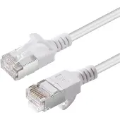 Microconnect Cat6a U/FTP RJ45 5m -verkkokaapeli, valkoinen