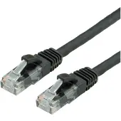 Value patch cable - 10 m - black RAL 9011 - Musta - 10 meter
