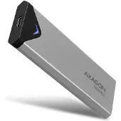 Axagon Ulkoinen kotelo M.2 NVMe SSD-levylle, 3.2 Gen2 USB-C, hopea