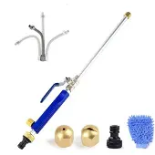 INF Jet Power Washer Korkeapainepesuri puutarhaletkulle 2 suutinta 3/4" Sininen