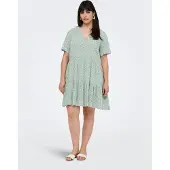 ONLY Carmakoma Carzally S/S Thea Tunic Dress Aop Noos - Green - 54