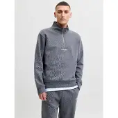 Jack & Jones Collegepaita 'JJESoho' tummanharmaa / valkoinen