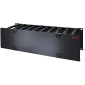 APC 3U HORIZONTAL CABLE MANAGER, 6" FINGERS TOP AND BOTTOM (AR8605)
