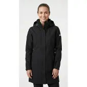 Helly Hansen for woman. 62648 Aden black long waterproof jacket (XXL), Casual, Polyester