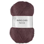 Viking Garn Kid- Silk Lanka Silk Mohair 25 g Tumma burgundi 374