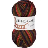 Viking Garn Raggen 150 g Multiväri ruskea/punainen 752