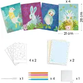 Djeco Askartelusetti - Luova paperilla M. Puuk paperia - - OneSize - Askartelusetit