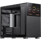 Jonsbo D31 SCREEN Black, ikkunallinen mATX-kotelo, musta