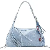Desigual Olkalaukku sininen denim
