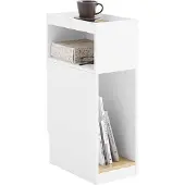 SoBuy Yöpöytä FBT171-WN Valkoinen 20x35x60 cm