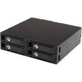 StarTech.com 4-Bay Mobile Rack 2.5" -tallennusaseman taustalevy, musta
