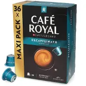 Café Royal | Espresso Kofeiiniton - 36 kapselia nespresso-koneisiin