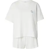 Hunkemoller Pyjamashortsit vaaleansininen / keltainen / valkoinen