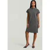 G-Star Seam Detail Polo Dress - Black - Women