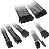 Kolink Core Adept Braided Cable Extension Kit - Grey, jatkokaapelisarja