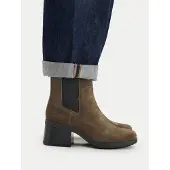 Timberland for woman. TB0A424XA2D1 Bellevaux dark brown Chelsea leather ankle boots (38 W), 3 to 5 cm, None, Casual