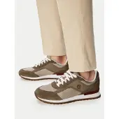 Timberland for man. TB0A419GAGD1 Scout Heights brown Leather Sneakers (41), Flat, Laces, Casual