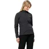 Jack Wolfskin Women's Taunus Full Zip Black Välikerrospuserot XL