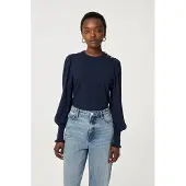 Fabienne Chapot Molly Balloon Pullover - Navy - L