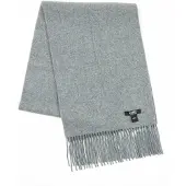 GOBI Cashmere Kaulaliina 'Unisex Cashmere Fringed Scarf' harmaa denim