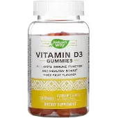 Nature'S Way , Vitamiini D3 Gummy, Sekoitu Hedelmä, 50 mcg (2 000 IU), 120 Gummies