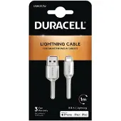 Duracell Lightning-kaapeli 1m Applen laitteille (iPhone/iPad)