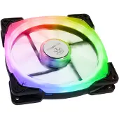 Silverstone FW142-RGB, 140mm PWM-laitetuuletin, läpinäkyvä/musta