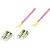 Microconnect OM4 LSZH LC-LC 50m -valokuitukaapeli, vaaleanpunainen