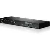 Aten 8-Port PS/2-USB VGA KVM Switch with Daisy-Chain Port and USB Peripheral Support (CS1708A-AT-G)