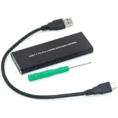 CoreParts MSUB8001 tallennusaseman kotelo SSD-kotelo Musta M.2
