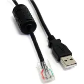 StarTech.com Smart UPS Replacement USB - RJ45 -kaapeli, Musta, 1.8m
