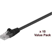 Microconnect Cat5e UTP RJ45 3m -verkkokaapeli, musta